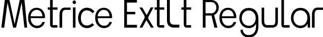 Metrice ExtLt Regular font - Neueral Extralight.otf