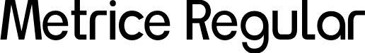 Metrice Regular font - Neueral Regular.otf