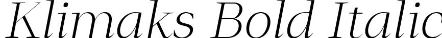 Klimaks Bold Italic font - Klimaks-BoldItalic.ttf