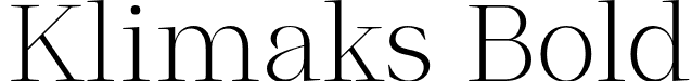 Klimaks Bold font - Klimaks-Bold.otf