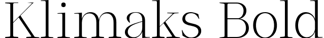 Klimaks Bold font - Klimaks-Bold.ttf