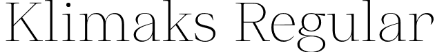 Klimaks Regular font - Klimaks-Regular.otf