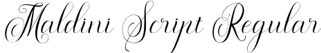 Maldini Script Regular font - Maldini Script.otf