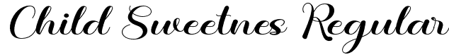 Child Sweetnes Regular font - Childsweetnes-eZ62e.otf