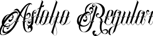 Astolfo Regular font - Astolfo.ttf
