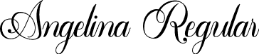 Angelina Regular font - Angelina.otf