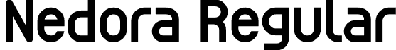 Nedora Regular font - Nedora.otf