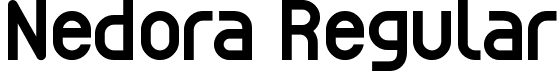 Nedora Regular font - Nedora.ttf