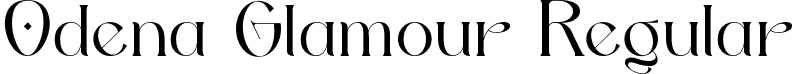 Odena Glamour Regular font - OdenaGlamour.ttf