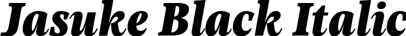 Jasuke Black Italic font - Mountella-BlackItalic.otf