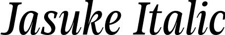 Jasuke Italic font - Mountella-Italic.otf