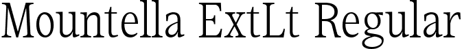 Mountella ExtLt Regular font - Mountella-ExtraLight.ttf