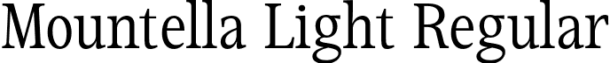 Mountella Light Regular font - Mountella-Light.otf