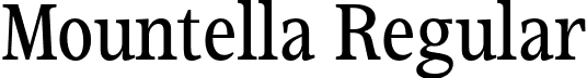 Mountella Regular font - Mountella-Regular.otf