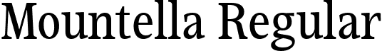 Mountella Regular font - Mountella-Regular.ttf