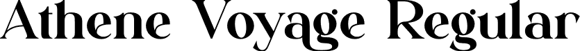 Athene Voyage Regular font - Athene Voyage.otf