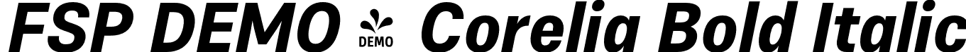 FSP DEMO - Corelia Bold Italic font - Fontspring-DEMO-corelia-bolditalic.otf