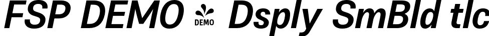 FSP DEMO - Dsply SmBld tlc font - Fontspring-DEMO-coreliadisplay-semibolditalic.otf