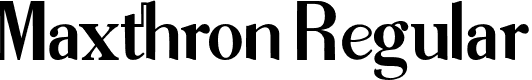 Maxthron Regular font - maxthron-regular-otf.otf