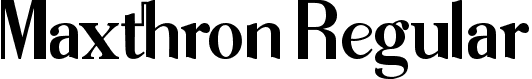 Maxthron Regular font - maxthron-regular-ttf.ttf