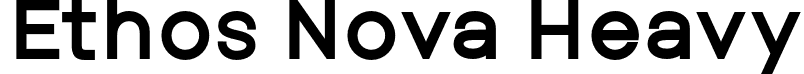 Ethos Nova Heavy font - EthosNova-Heavy.otf