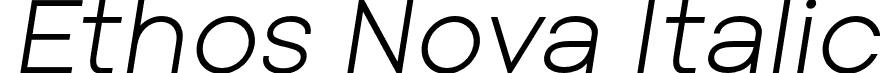 Ethos Nova Italic font - EthosNova-Italic.otf