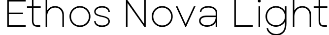 Ethos Nova Light font - EthosNova-Light.ttf