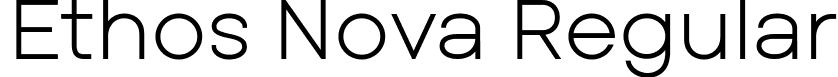 Ethos Nova Regular font - EthosNova-Regular.ttf