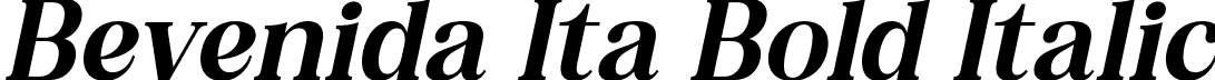 Bevenida Ita Bold Italic font - Bevenida-BoldItalic.otf