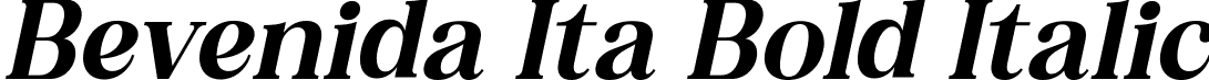 Bevenida Ita Bold Italic font - Bevenida-BoldItalic.ttf