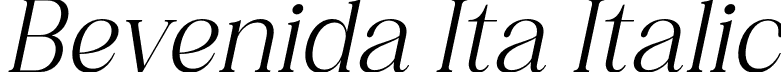 Bevenida Ita Italic font - Bevenida-Italic.otf