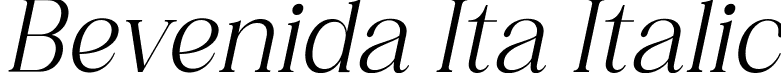 Bevenida Ita Italic font - Bevenida-Italic.ttf