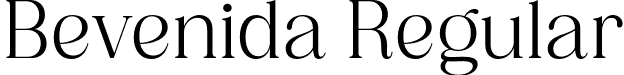 Bevenida Regular font - Bevenida-Regular.otf