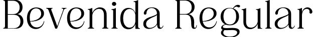 Bevenida Regular font - Bevenida-Regular.ttf