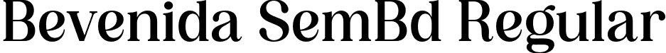 Bevenida SemBd Regular font - Bevenida-SemiBold.otf