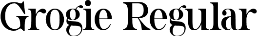 Grogie Regular font - Grogie Regular,otf.otf