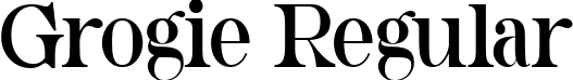 Grogie Regular font - Grogie Regular,ttf.ttf