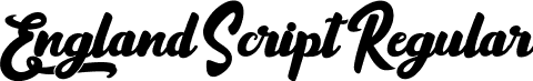 England Script Regular font - England Script.ttf
