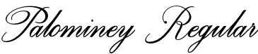 Palominey Regular font - Palominey.otf