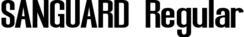 SANGUARD Regular font - SANGUARD.otf