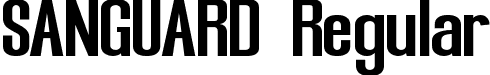 SANGUARD Regular font - SANGUARD.ttf