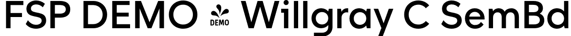 FSP DEMO - Willgray C SemBd font - Fontspring-DEMO-willgrayc-semibold.otf