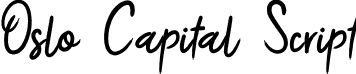 Oslo Capital Script font - oslocapitalscript.otf