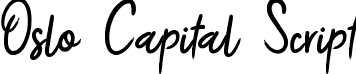 Oslo Capital Script font - oslocapitalscript.ttf