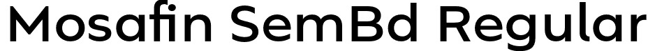 Mosafin SemBd Regular font - Mosafin-SemiBold.otf