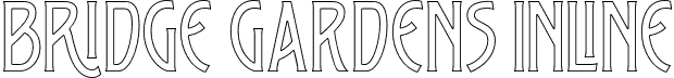 Bridge Gardens Inline font - Bridge Garden - Inline.otf