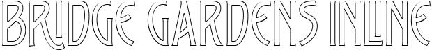 Bridge Gardens Inline font - Bridge Garden - Inline.ttf