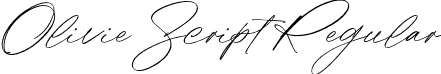 Olivie Script Regular font - OlivieScript-Regular.otf