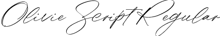 Olivie Script Regular font - OlivieScript-Regular.ttf