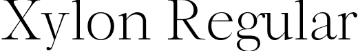 Xylon Regular font - Xylon-Regular.otf